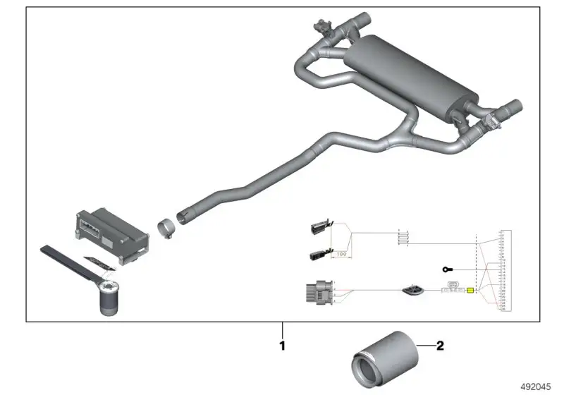 MINI Klappenschalldämpfersystem JCW Countryman F60