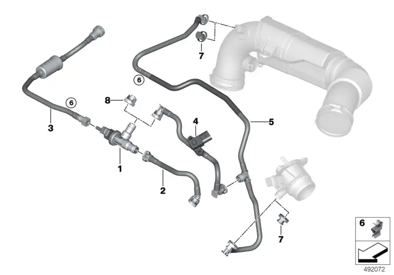 BMW Tankentlüftungsventil F39 F20 F44 F45 F46 F48 F54 F55 F56 F57