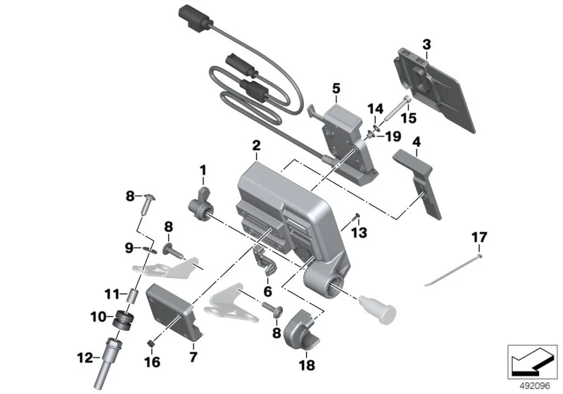 BMW Linsenschraube K21 K27 K50 K51 K53 K54 K69 K80 K81 K82 K83 K84 62118528443