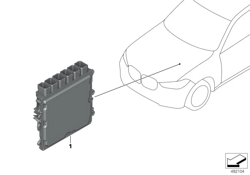 BMW Grundsteuergerät DME G01 G02 G05 G06 G07 G11 G12 G14 G15 G16 G20 G21 M40i G30 G31 G32 12149897837
