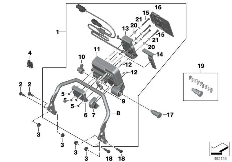 BMW ISA-Schraube A40 K48 K50 K51 K61 07129907195