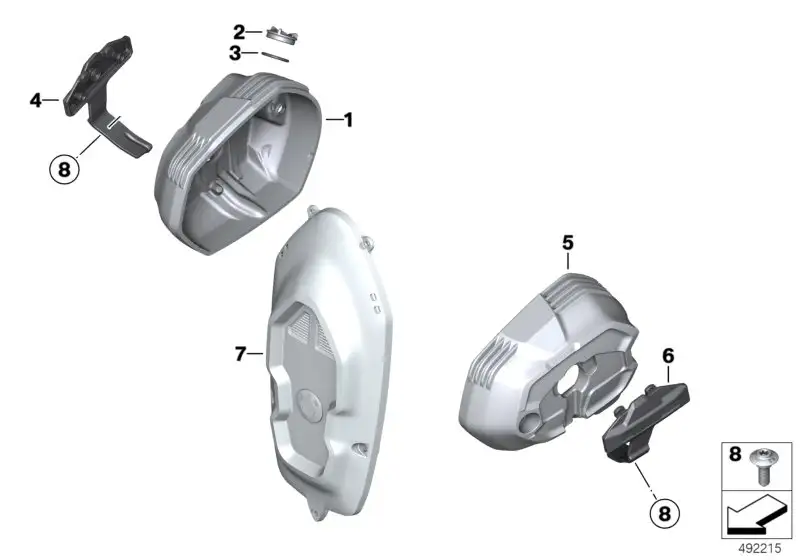 BMW Riemenabdeckung 11148394604 - Bildposition 07