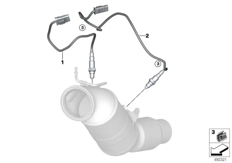 BMW Lambda-Regelsonde G01 G02 G05 G06 G11 G12 G20 G21 G28 G29 G30