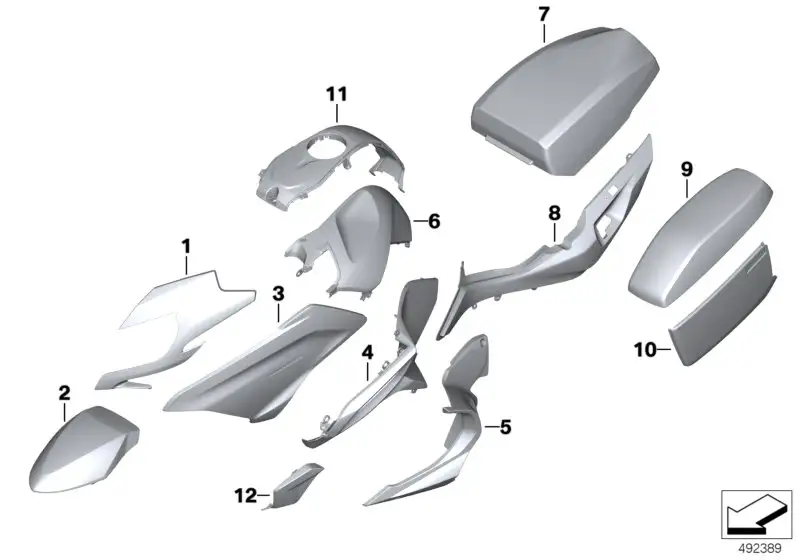 BMW Tankabdeckung rechts K52 46638556154