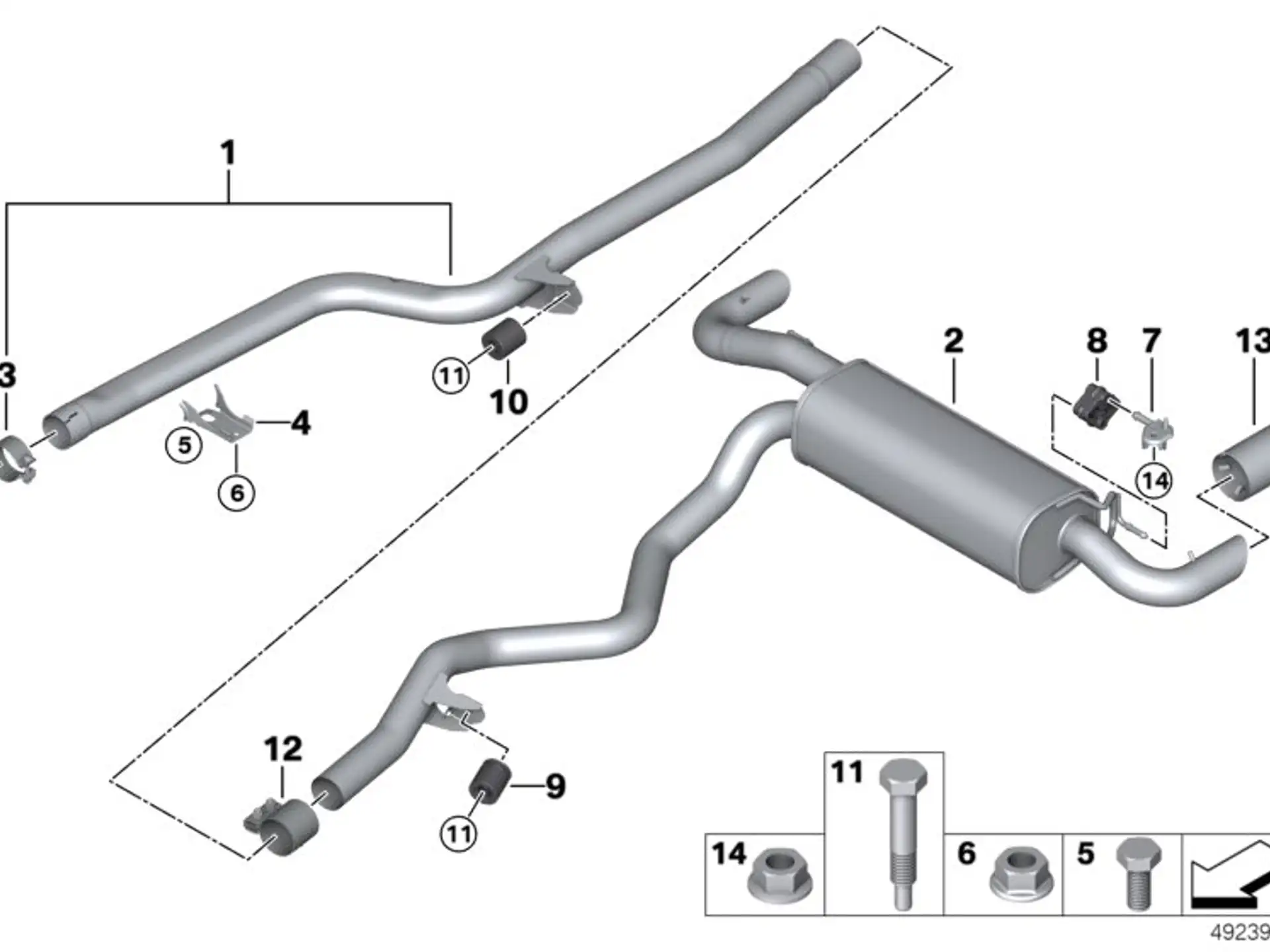 BMW Endrohrblende schwarzchrom G20 G21 18308485757