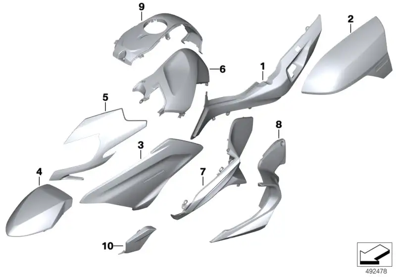 BMW Bugspoiler links K52 46639444047