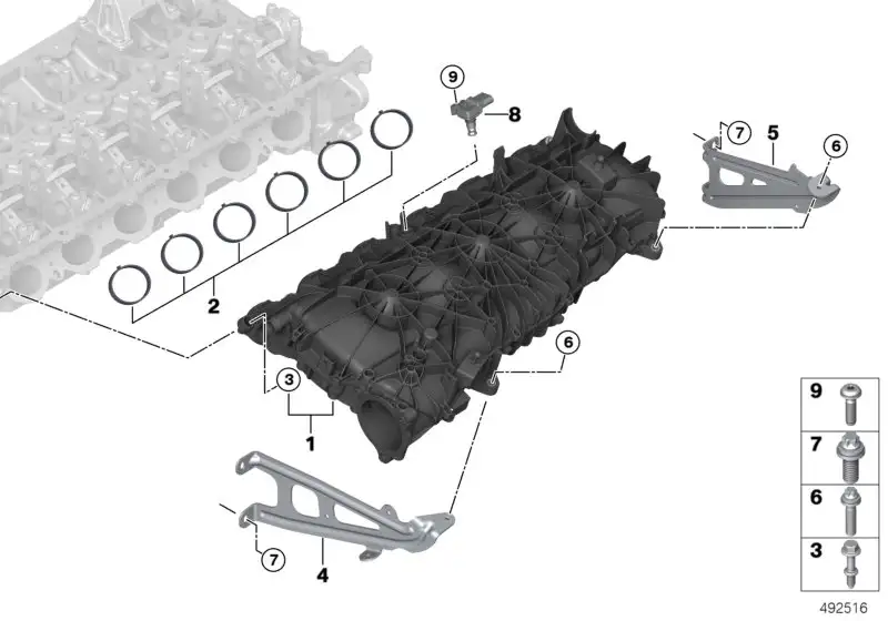 BMW Sauganlage mit Ladeluftkühler G01 G02 G05 G06 G07 G11 G12 G14