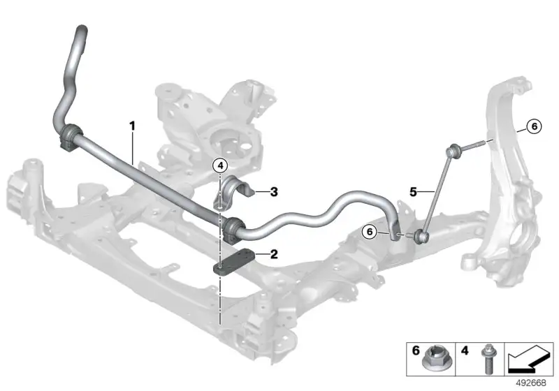 BMW Pendelstütze vorn links F95 F96 G05 G06 G07 31356881807