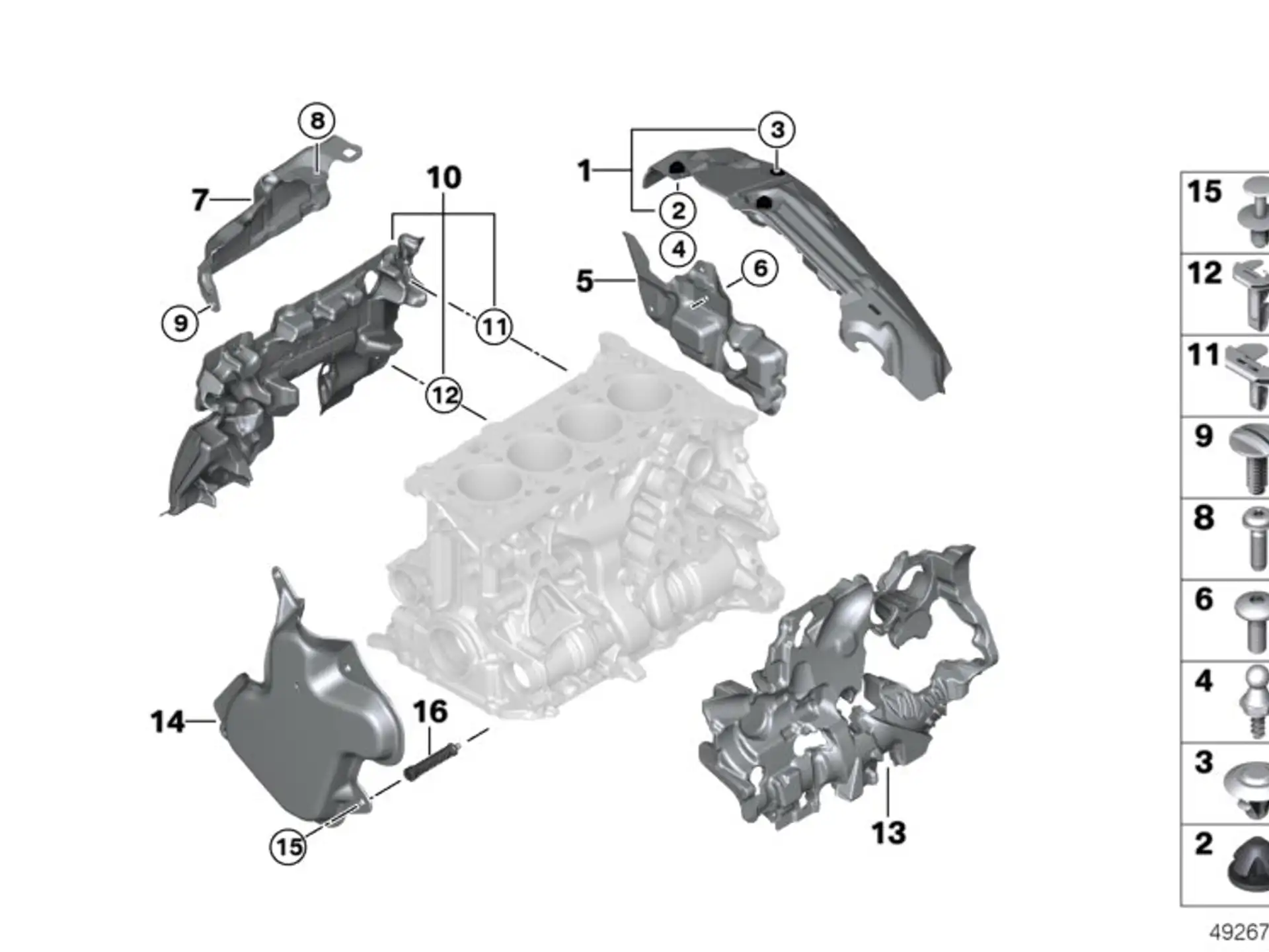 BMW Akustikabdeckung G01 G02 G05 G06 G11 G12 G20 G21 G28 G29 G30 G31 G32 11148668914