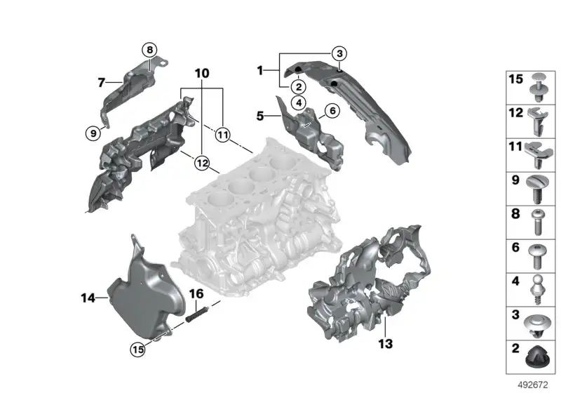 BMW Akustikabdeckung G01 G02 G05 G06 G11 G12 G20 G21 G28 G29 G30