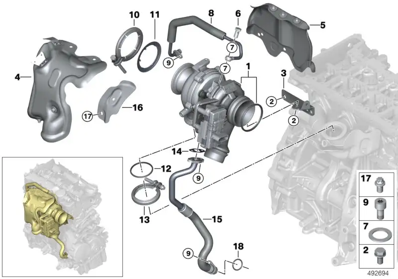 BMW O-Ring A40 F10 F11 F20 F21 F22 F23 F25 F26 F30 F31 F32 F33 F3