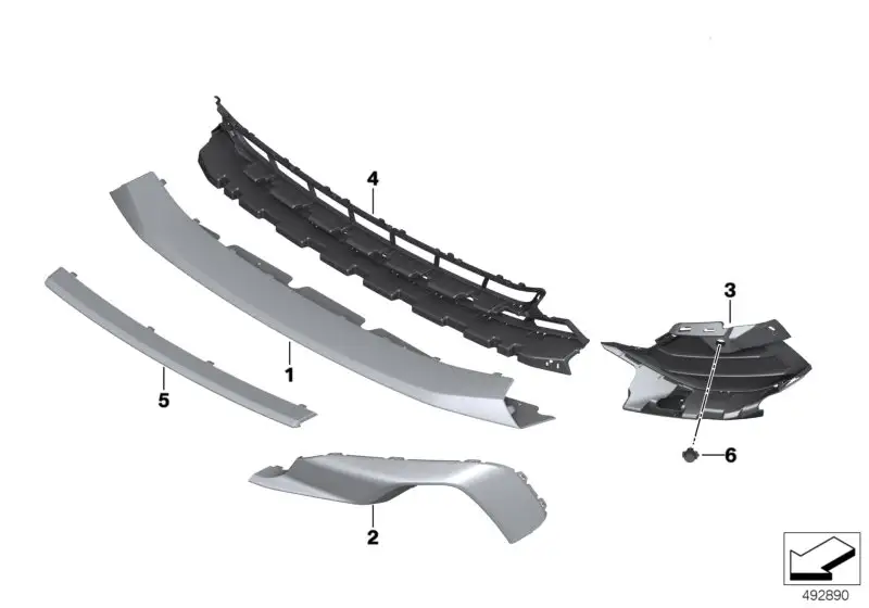BMW Blendenstab rechts 51117436928 - Bildposition 02