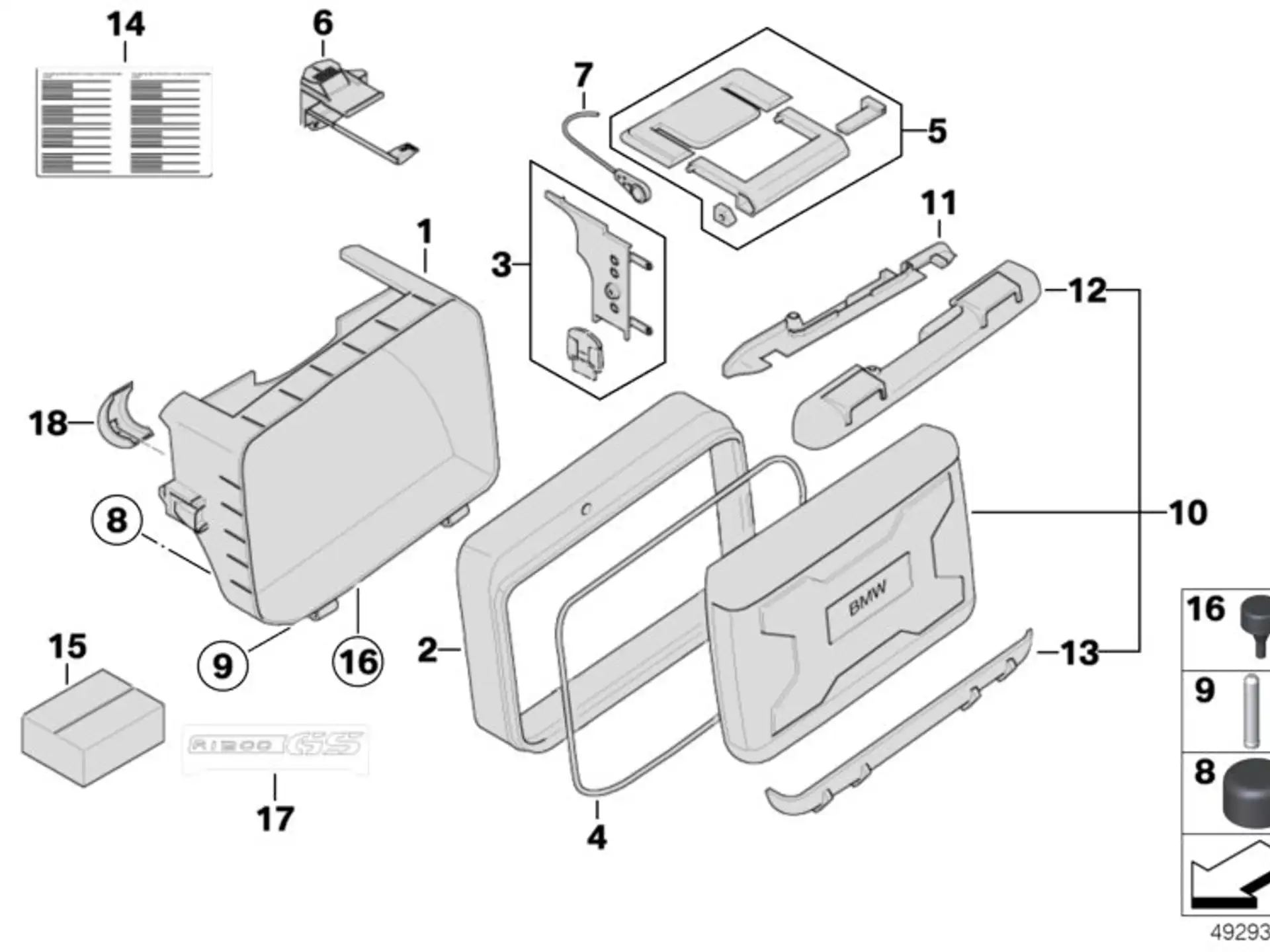 BMW Puffer K16 K18 K19 K25 K25H K26 K27 K28 K29 K41 K43 K48 K61 K70 K72 K75 R21A 52537664664