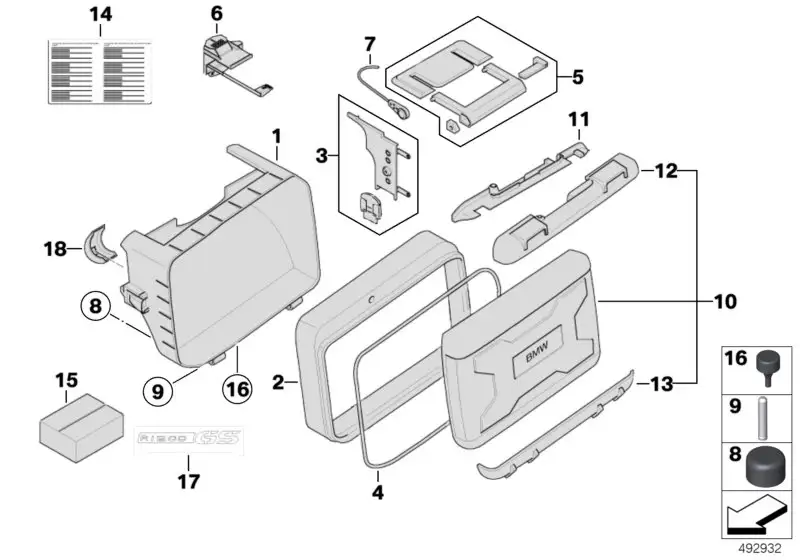 BMW Abdeckkappe Schraube K25 46547679085 - Bildposition 08