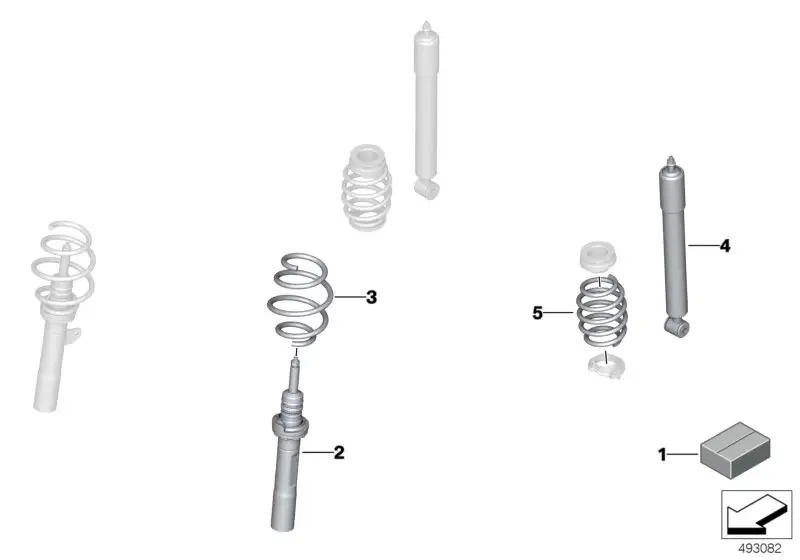 BMW Stossdämpfer vorn links F55 F56 F56E 31312464449