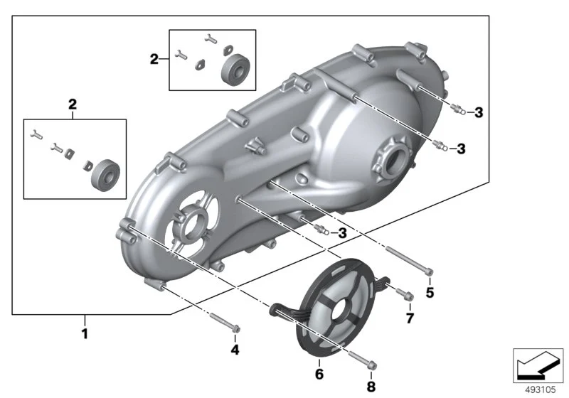 BMW Gehäusedeckel CVT K08 K09 11148552213