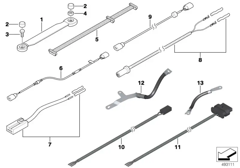 BMW Rep.-Kabel Heckleuchten F22 F23 F87 F87N 61122448168