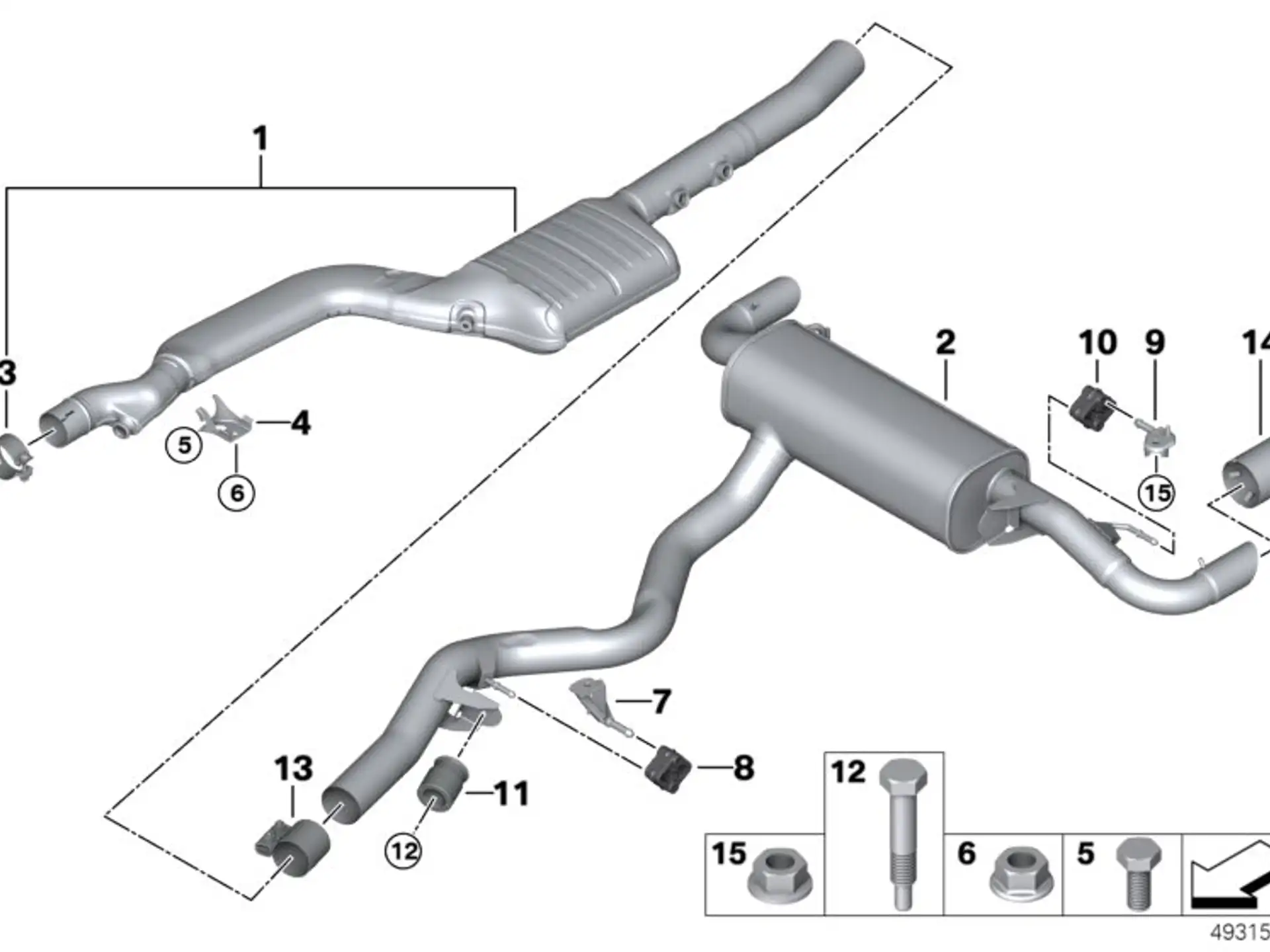 BMW Endrohrblende schwarzchrom G20 G21 18308485761