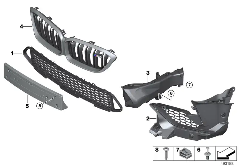BMW Unterlage für Kennzeichen F87N 51138073515
