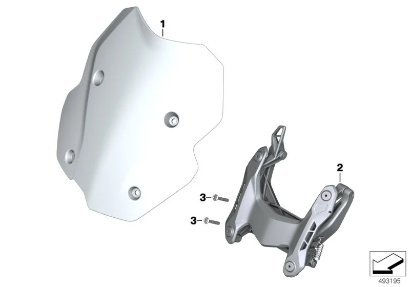 BMW Tourenwindschild klar 46638569664-2