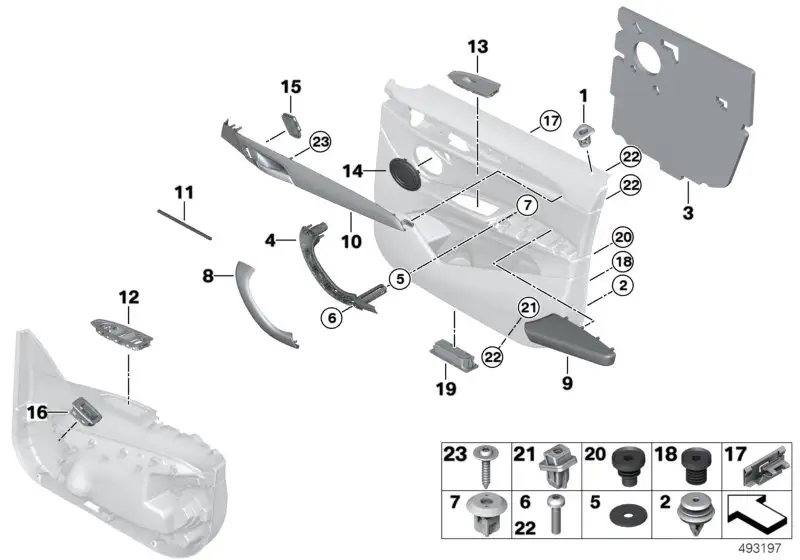 BMW Blende Lautsprecher F48 51417423792
