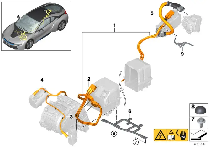 BMW Kabelsatz REME zu E-Maschinen Elektronik I12 I15 61128482382