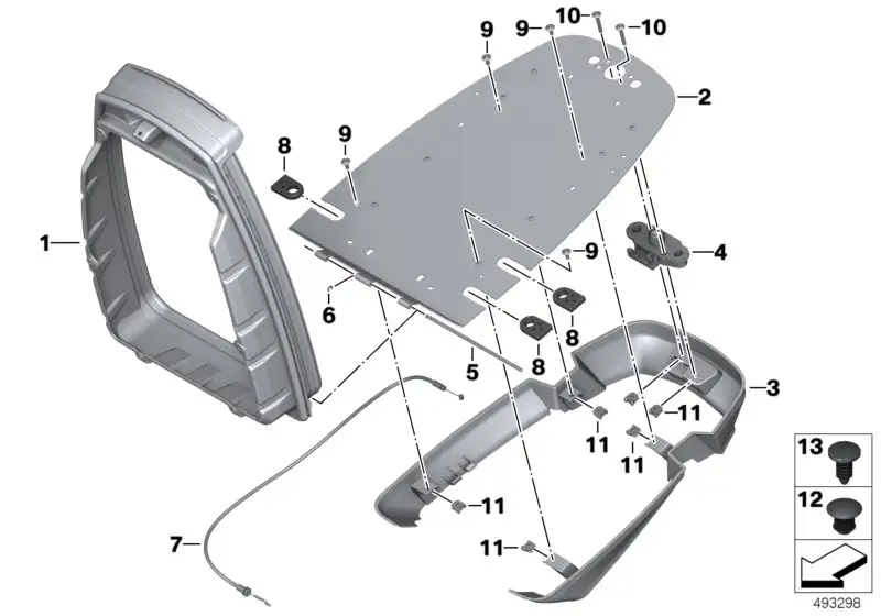 BMW Kabeltülle K26 K41 K48 K52 K71 K80 K81 R22 61131459066
