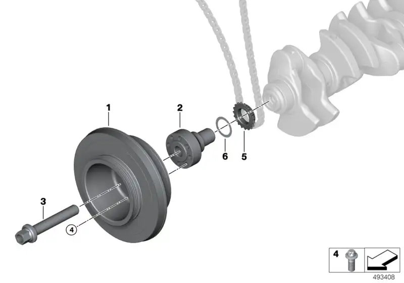 BMW Schwingungsdämpfer F80 F82 F83 F87N 11237853850