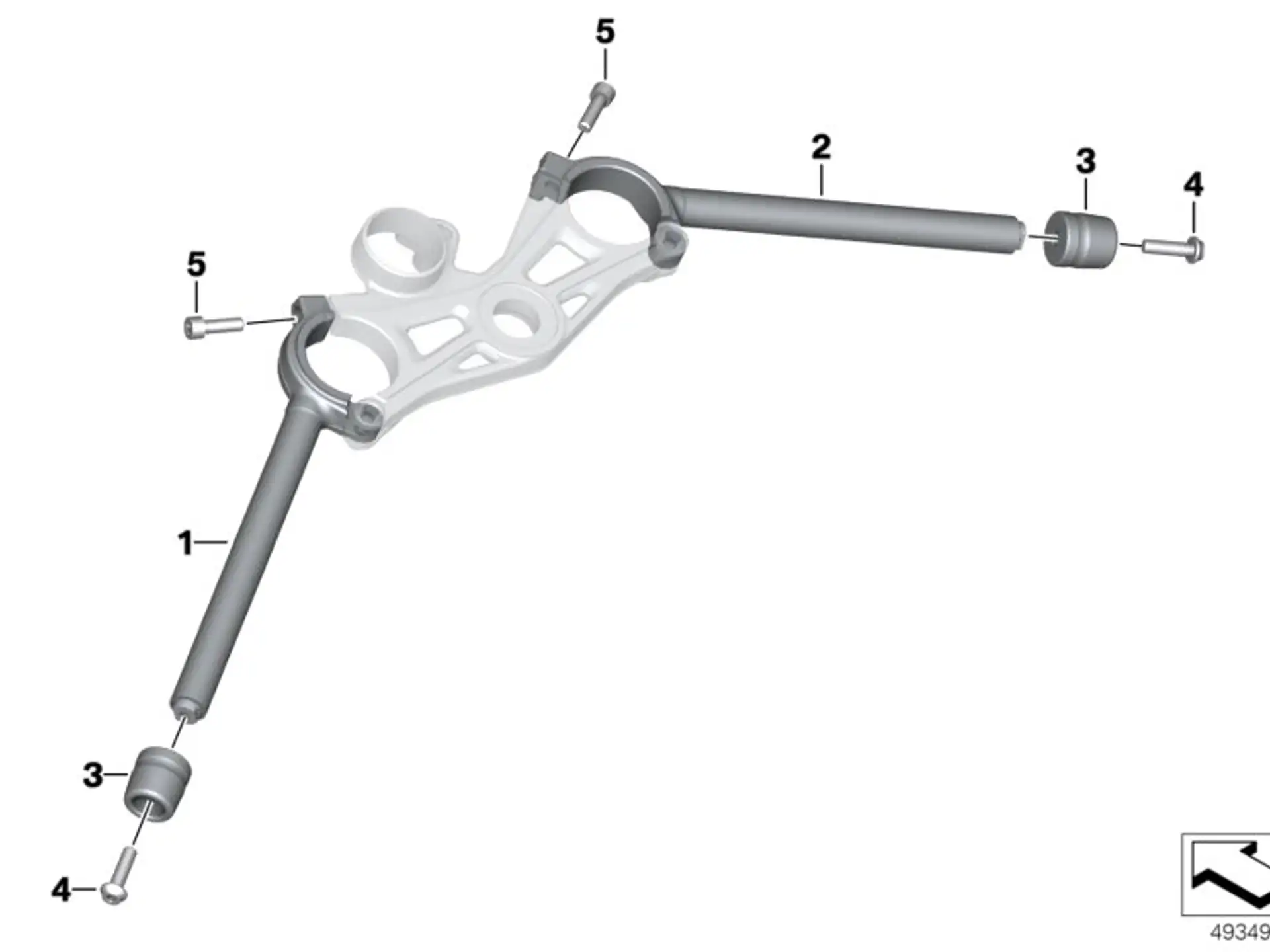 BMW Stummellenker links K67 32718402057