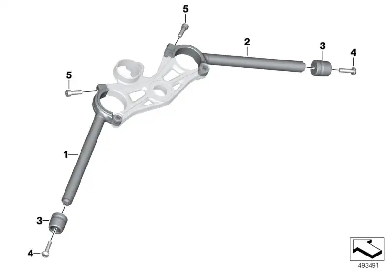 BMW Stummellenker rechts K67 32718402058
