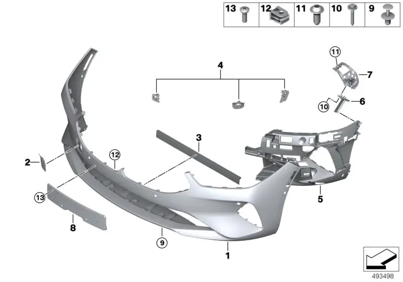 BMW Frontspoiler G14 G15 G16 51117946658
