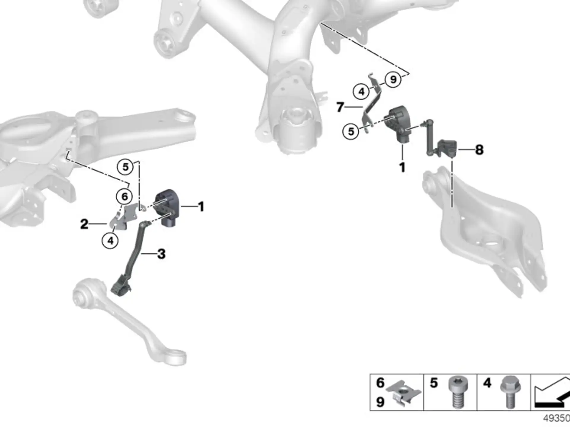 BMW Halter Höhenstandssensor hinten F20 F21 F22 F23 F30 F31 F32 F33 F34 F36 G20 G21 G28 G29 M40i 37146888955