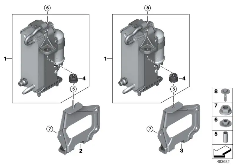 BMW Kondensator Klimaanlage mit Trockner G11 G12 G14 G15 G16 G30