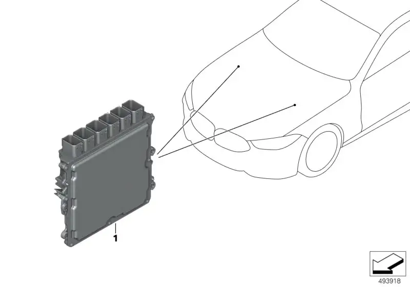 BMW Grundsteuergerät G05 G06 G07 G11 G12 G14 G15 G16 G30 12149895