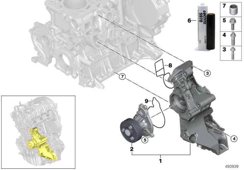 BMW Kühlmittelpumpe F20 F21 F22 F23 F30 F31 F32 F36 11518631692
