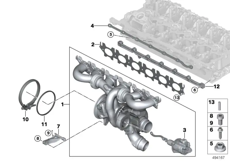 BMW Sechskantschraube F20 F21 F22 F23 F30 F31 F32 F33 F34 F36 F39