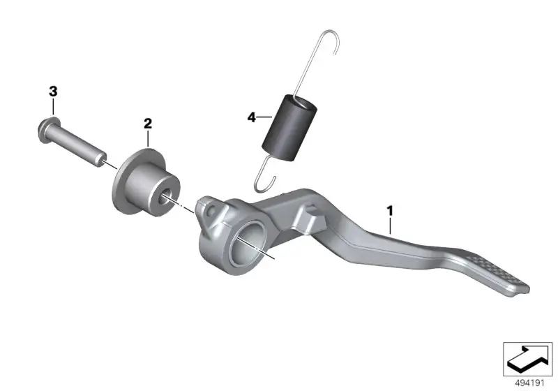 BMW Zugfeder Fussbremshebel K67 46719467844