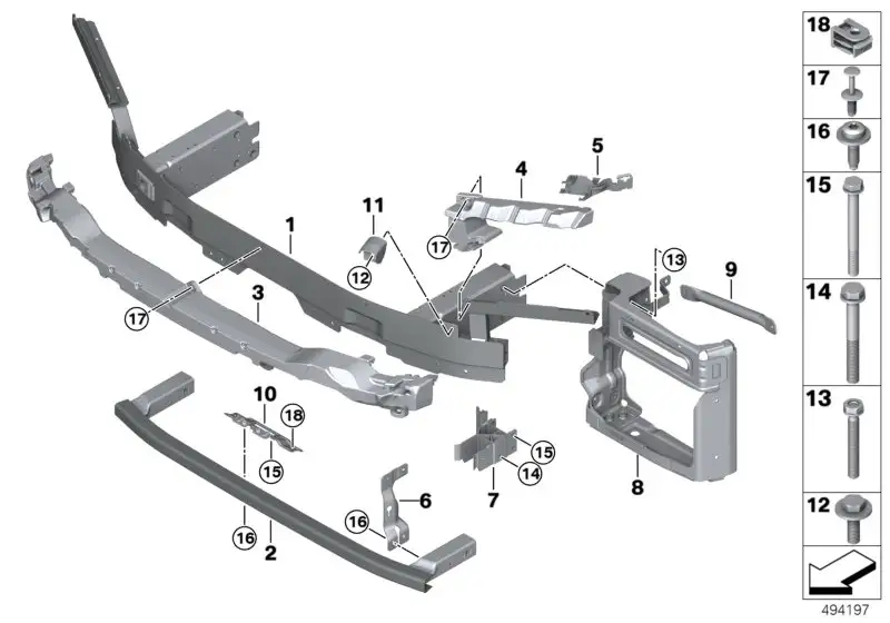BMW Träger vorn 51117428246