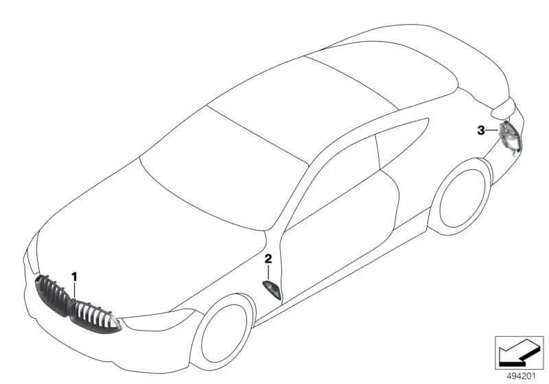 BMW Blende Luftführung Seitenwand rechts G14 G15 G16 51138080614