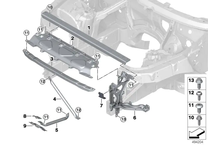 BMW Abdeckung Schloss links F95 F96 G05 G06 G07 51647421727