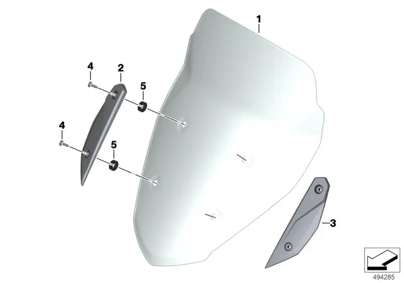 BMW Windschild K08 46638558232