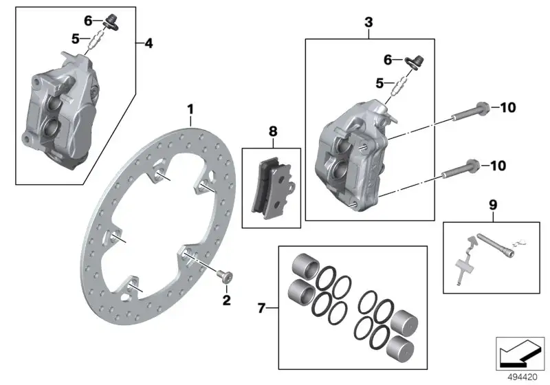 BMW Kappe K02 K03 K08 K09 34118569409 - Bildposition 06
