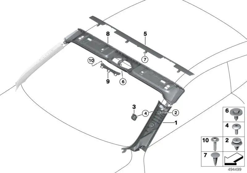 BMW Blende Mikrofon 51437481766 - Bildposition 03