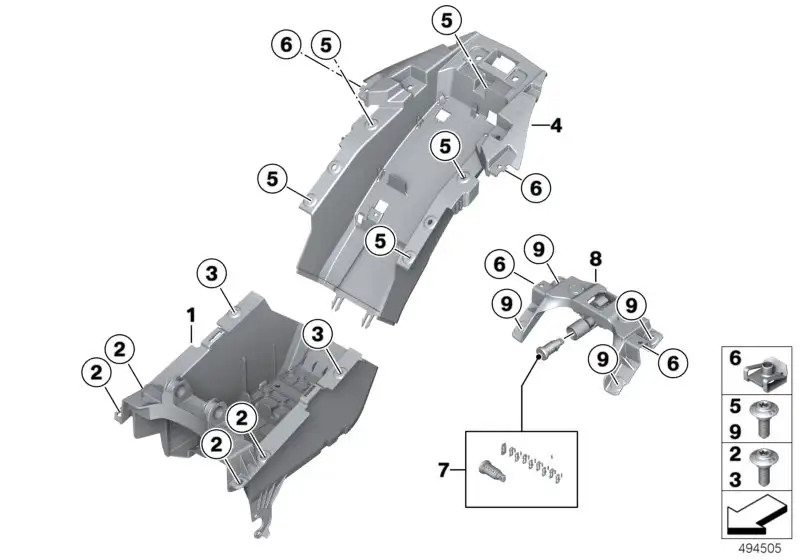 BMW Lagerbock K67 52538394319