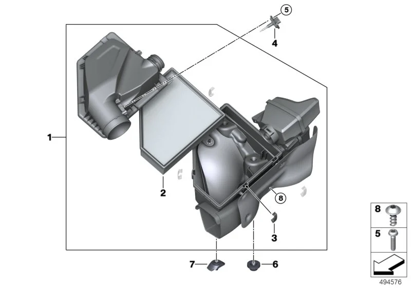 BMW Luftfiltereinsatz G20 G21 M40i 13718635102