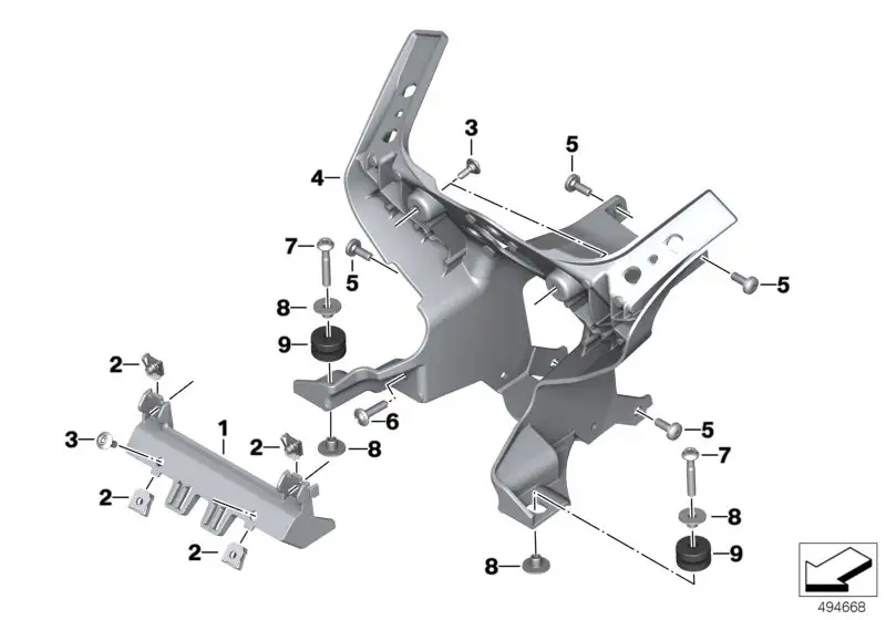 BMW Bundbuchse Stahl K67 63128557218