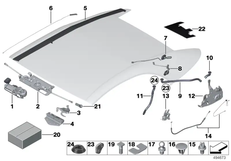 BMW Drehwinkelsensor Lager F12 54347248378