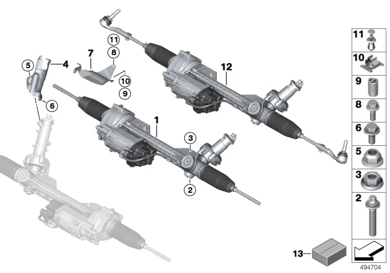 BMW Reparatursatz Druckstück EPS F20 F21 F22 F23 F25 F26 F30 F31 F32 F33 F34 F36 32106891974