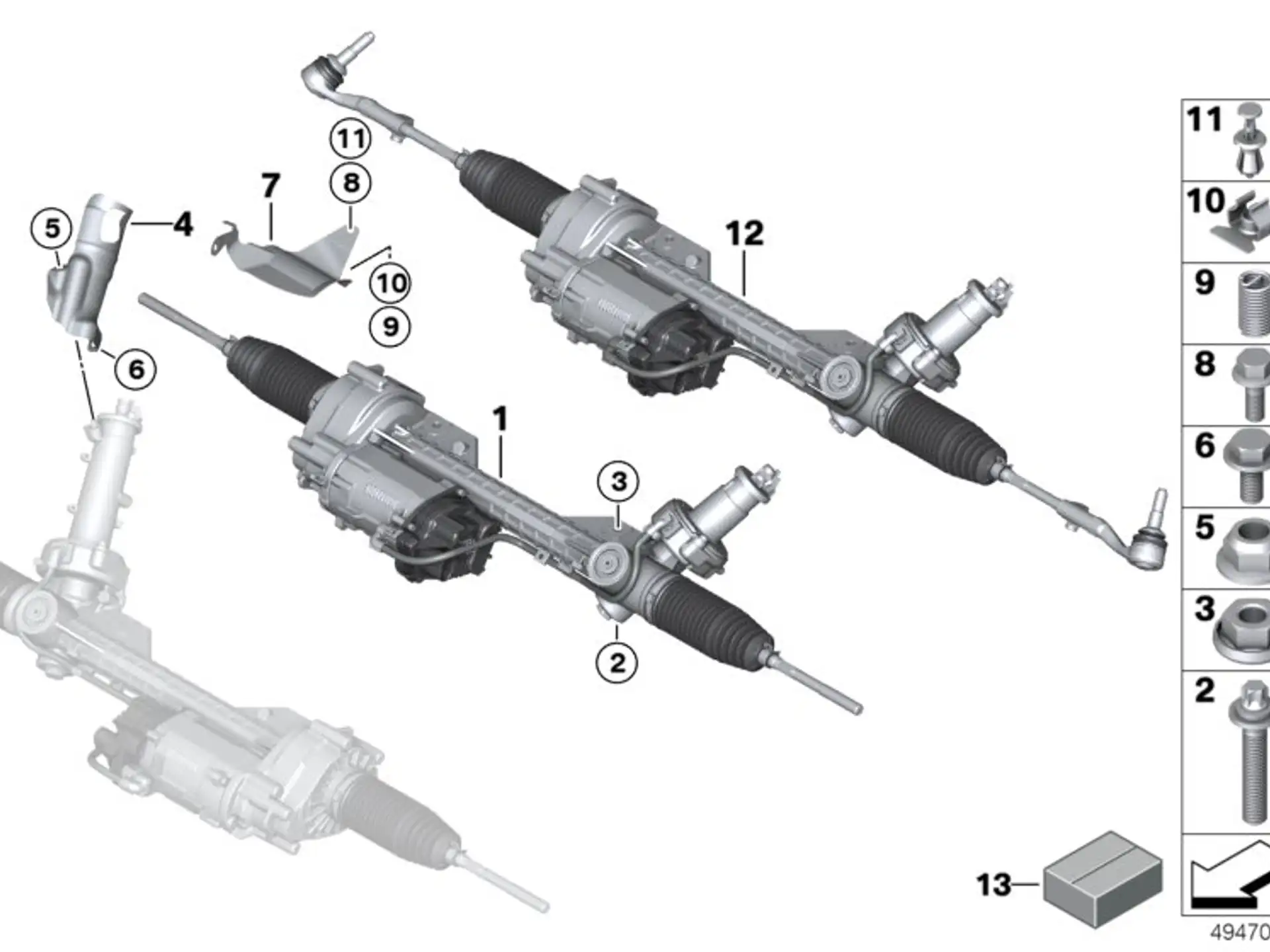 BMW Reparatursatz Druckstück EPS F20 F21 F22 F23 F25 F26 F30 F31 F32 F33 F34 F36 32106891974