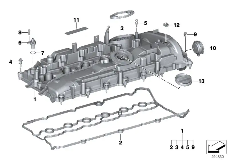 BMW Dichtungssatz Zylinderkopfhaube G01 G02 G05 G06 G07 G11 G12 G